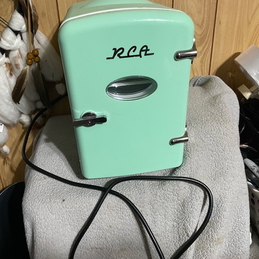 RCA Mint Green Mini Fridge